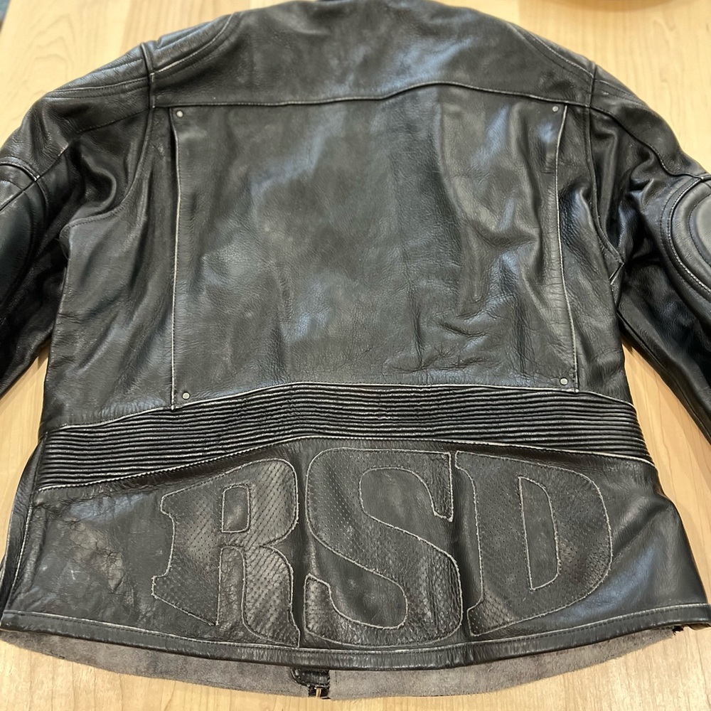 Black Roland Sands Design Mission jacket.